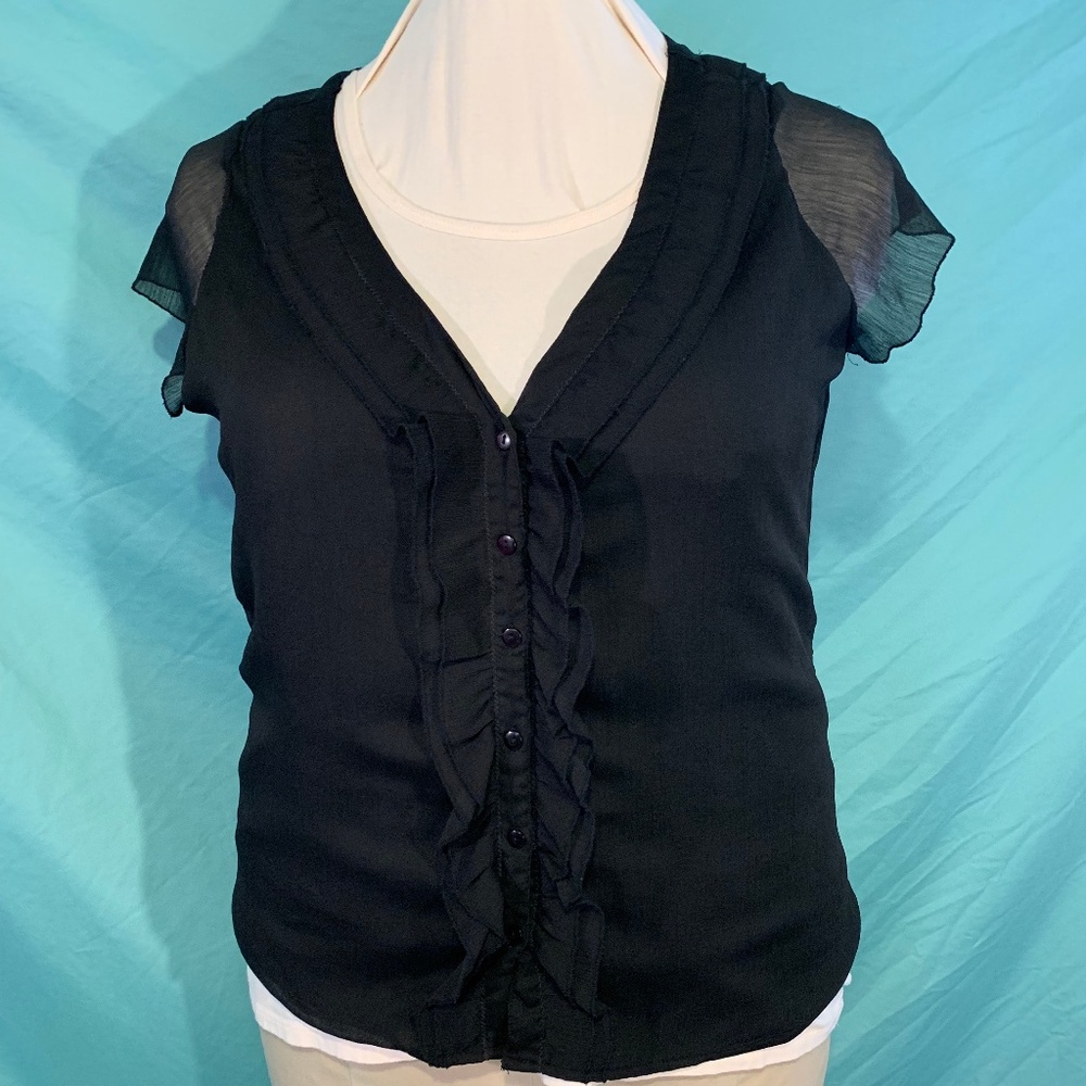 Torrid black crepe knit blouse 2